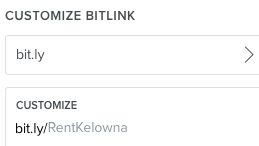 Customize bit.ly
