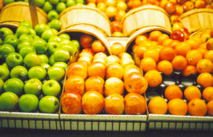 Fruit on Grocery Shelves