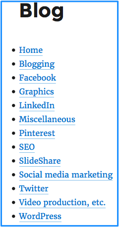 Blog categories 2