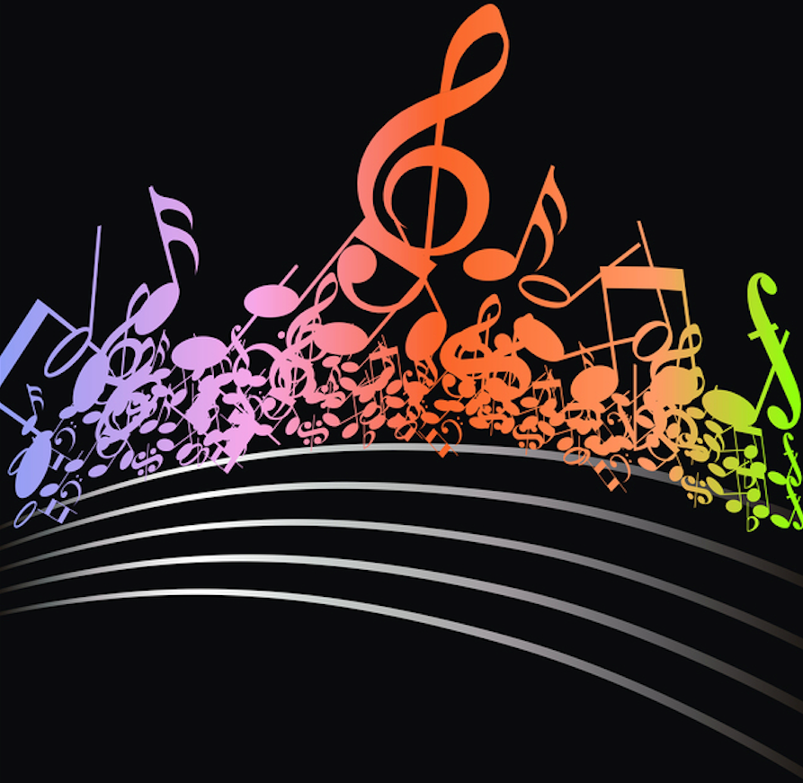 Colorful musical design