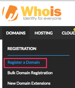 Register a domain